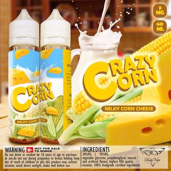 Jasuke Crazy Corn by Daily Vape ~ Premium Eliquid Creamy Terenak